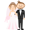 people,romantic,bride,groom,wedding couple